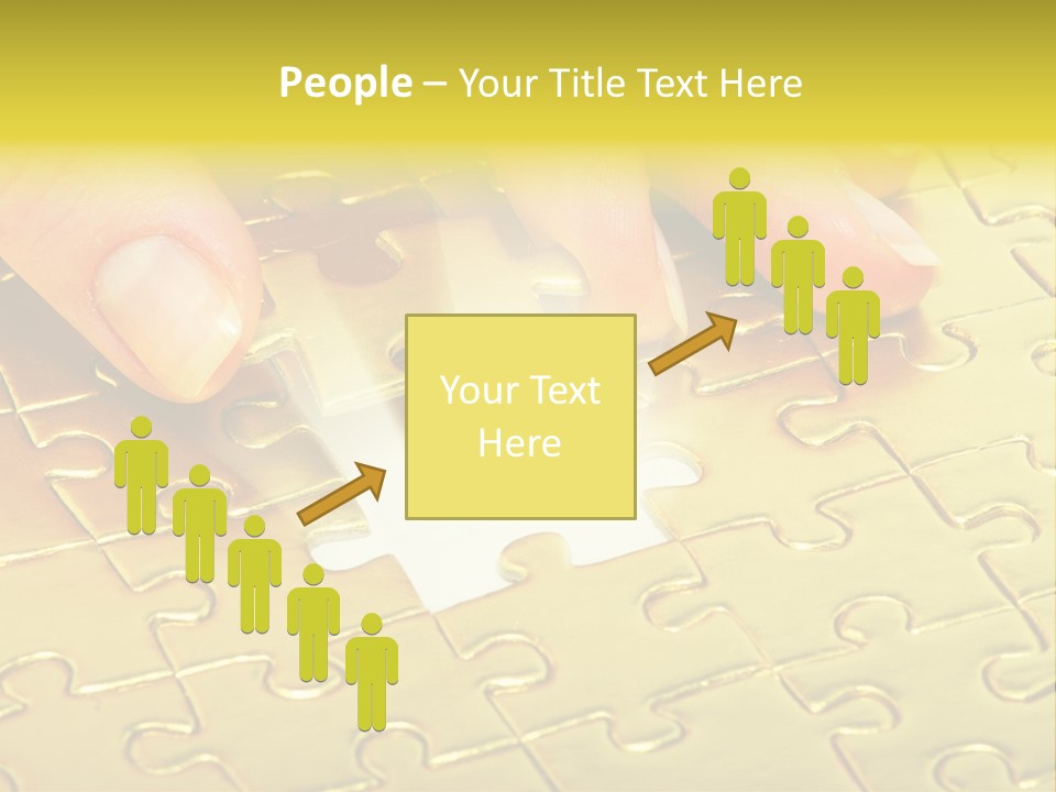 Difficulty Patience Gold PowerPoint Template