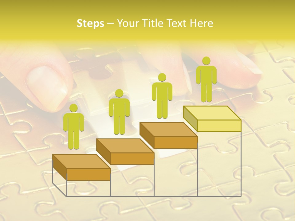Difficulty Patience Gold PowerPoint Template