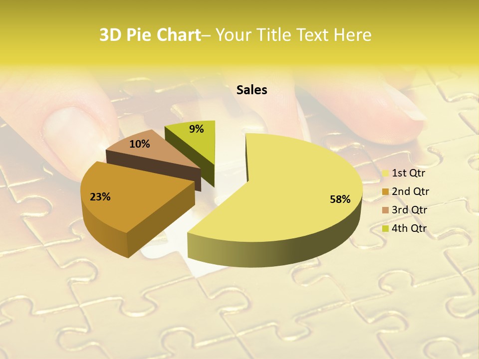 Difficulty Patience Gold PowerPoint Template