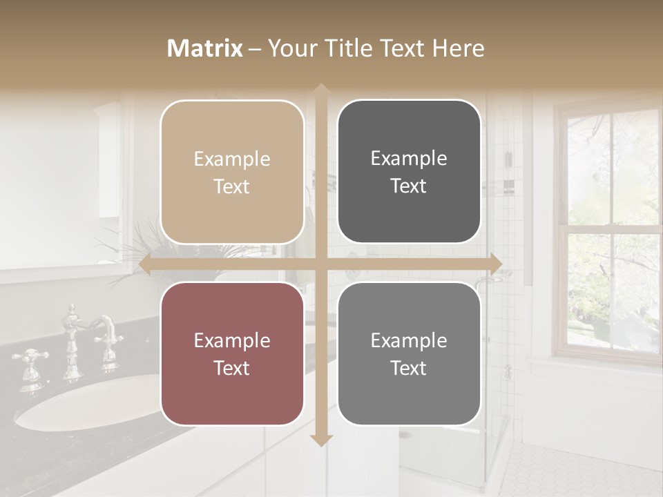 Bathroom Sink Horizontal PowerPoint Template