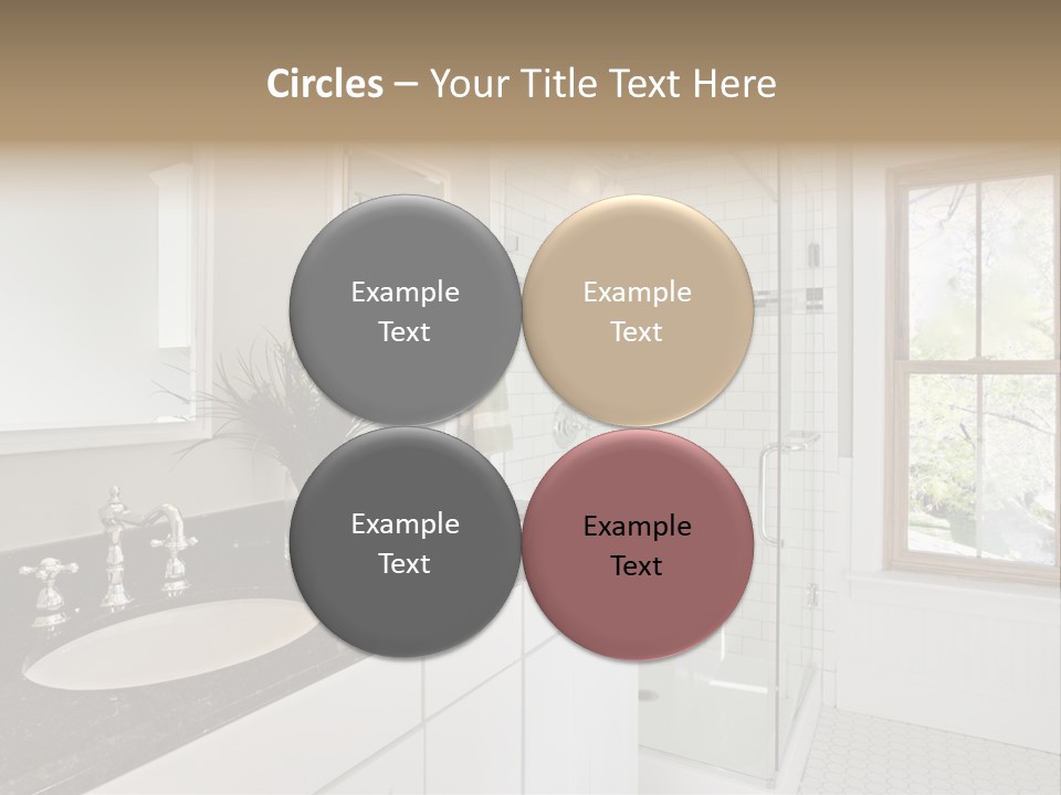 Bathroom Sink Horizontal PowerPoint Template