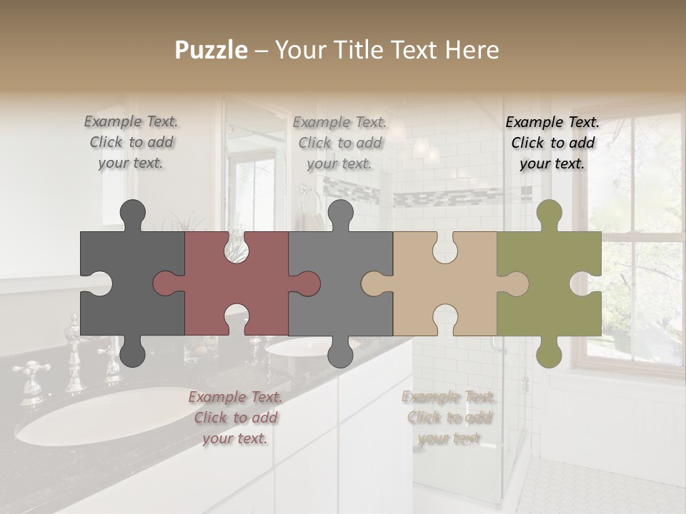 Bathroom Sink Horizontal PowerPoint Template