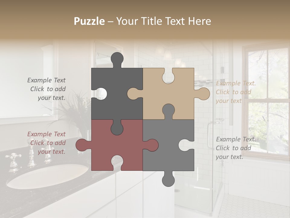 Bathroom Sink Horizontal PowerPoint Template