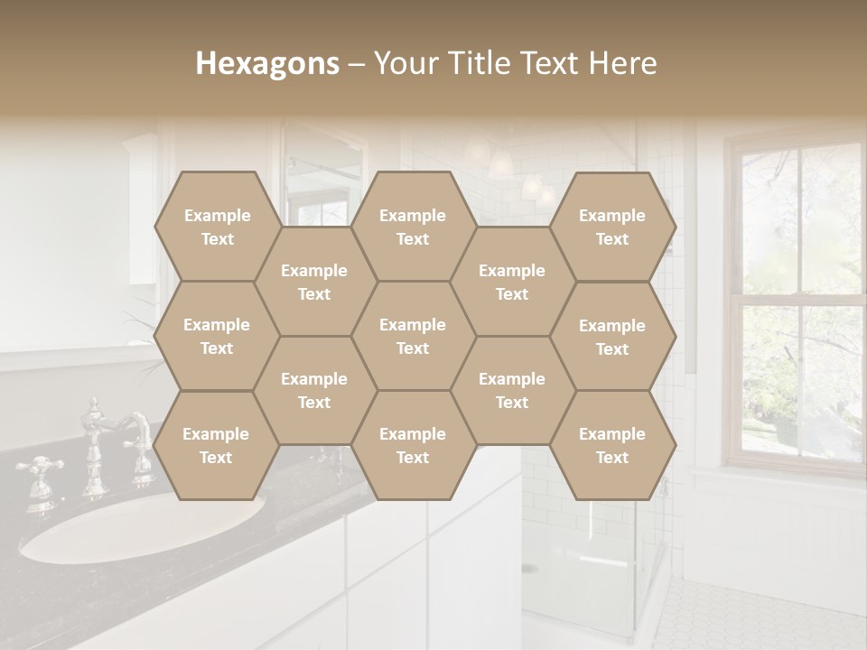 Bathroom Sink Horizontal PowerPoint Template