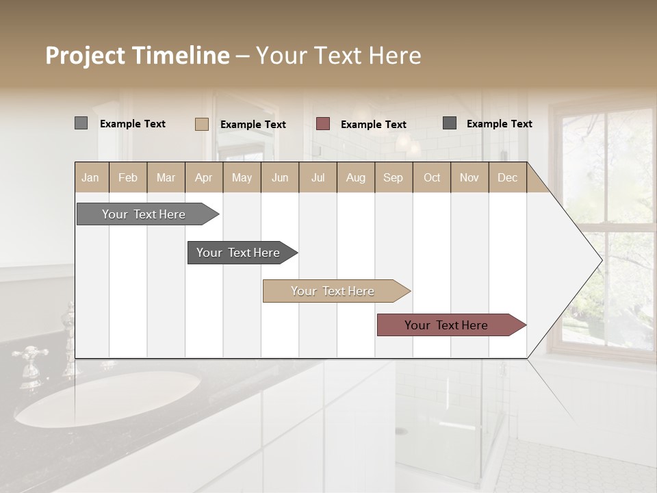 Bathroom Sink Horizontal PowerPoint Template