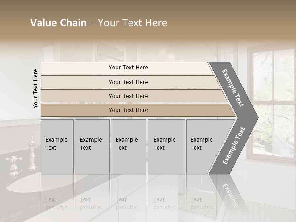 Bathroom Sink Horizontal PowerPoint Template