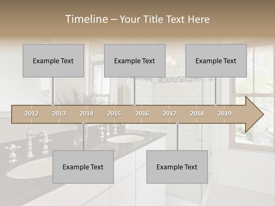 Bathroom Sink Horizontal PowerPoint Template