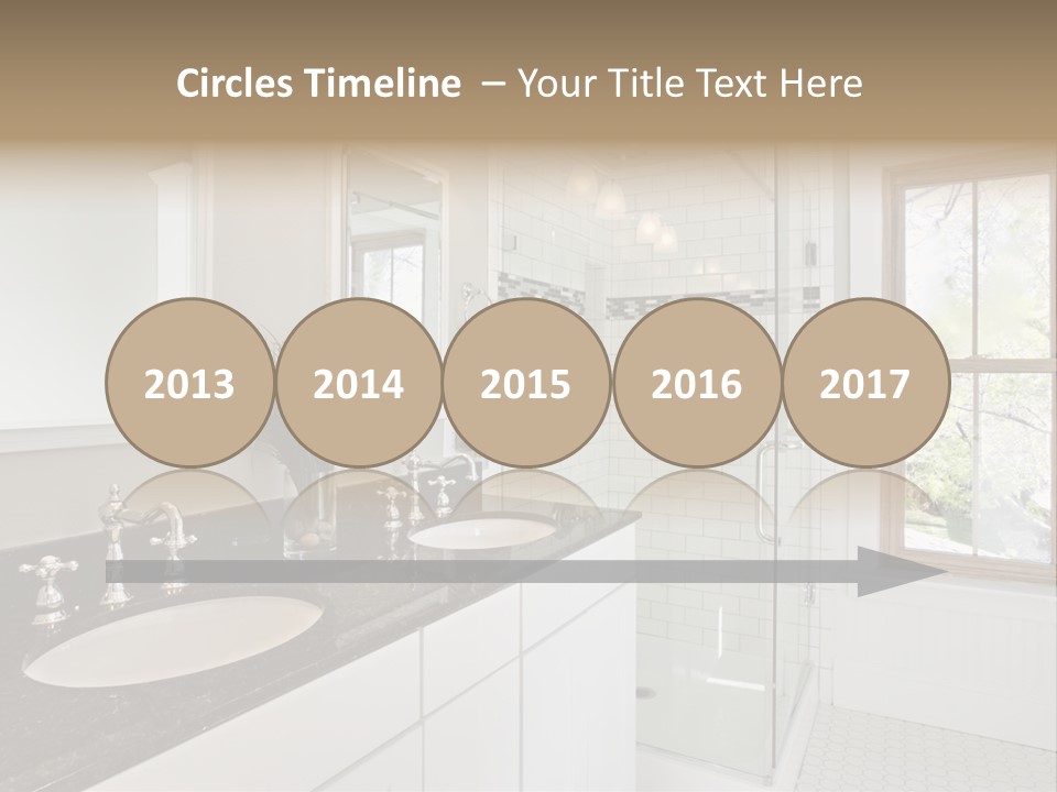 Bathroom Sink Horizontal PowerPoint Template