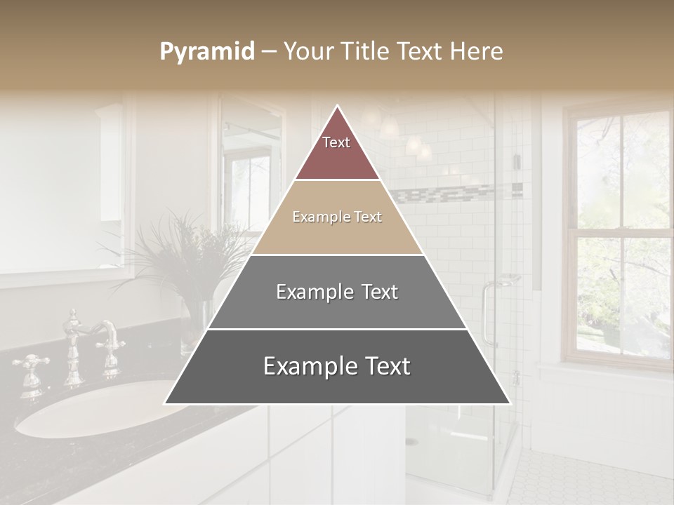 Bathroom Sink Horizontal PowerPoint Template