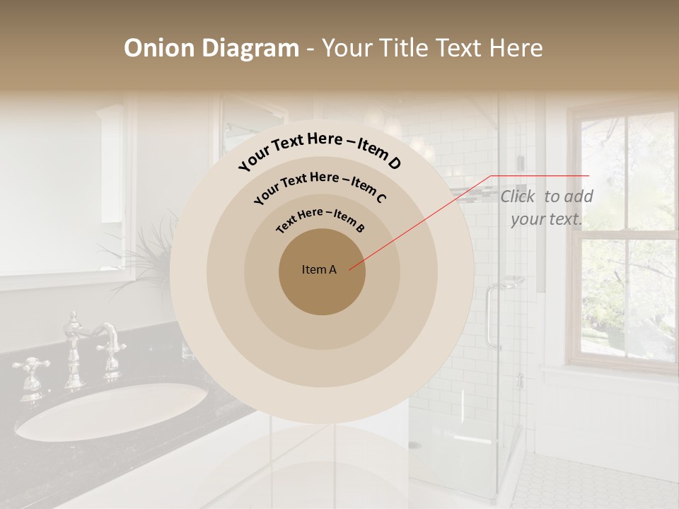 Bathroom Sink Horizontal PowerPoint Template