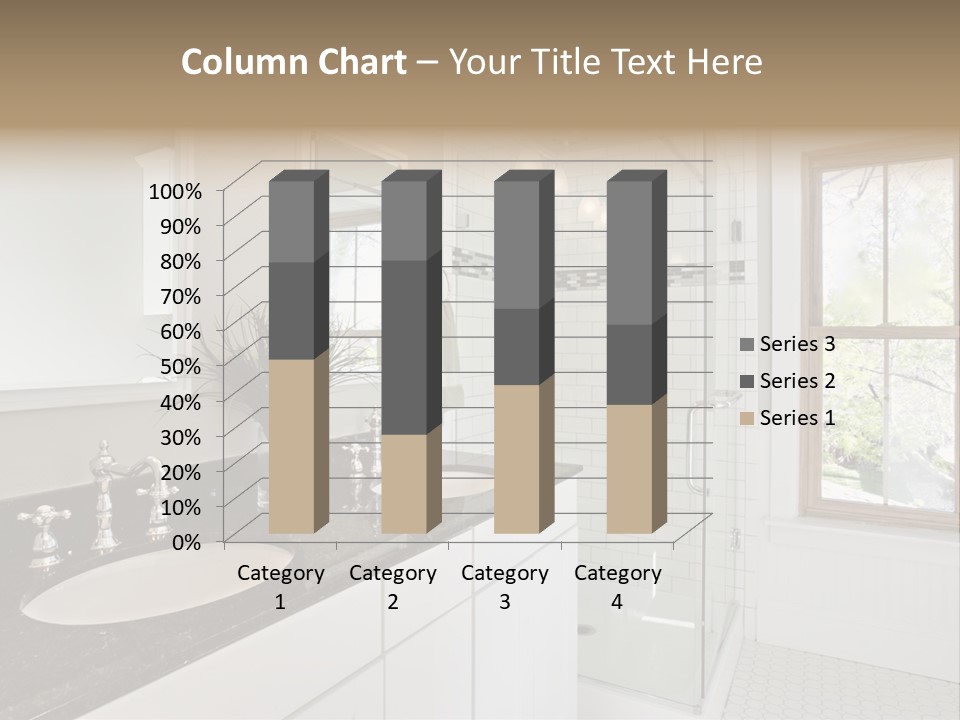 Bathroom Sink Horizontal PowerPoint Template