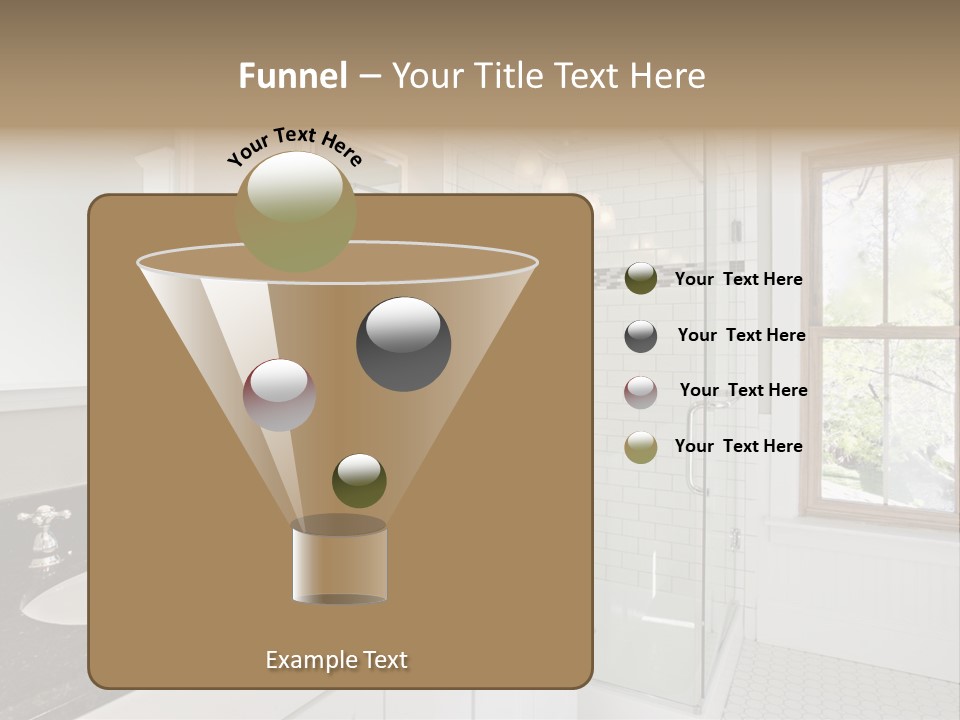 Bathroom Sink Horizontal PowerPoint Template