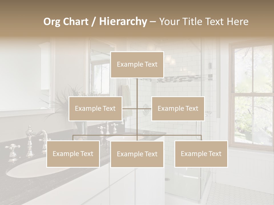 Bathroom Sink Horizontal PowerPoint Template