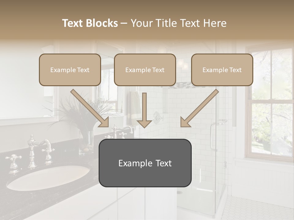 Bathroom Sink Horizontal PowerPoint Template
