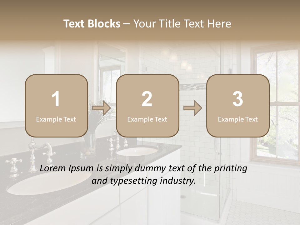 Bathroom Sink Horizontal PowerPoint Template