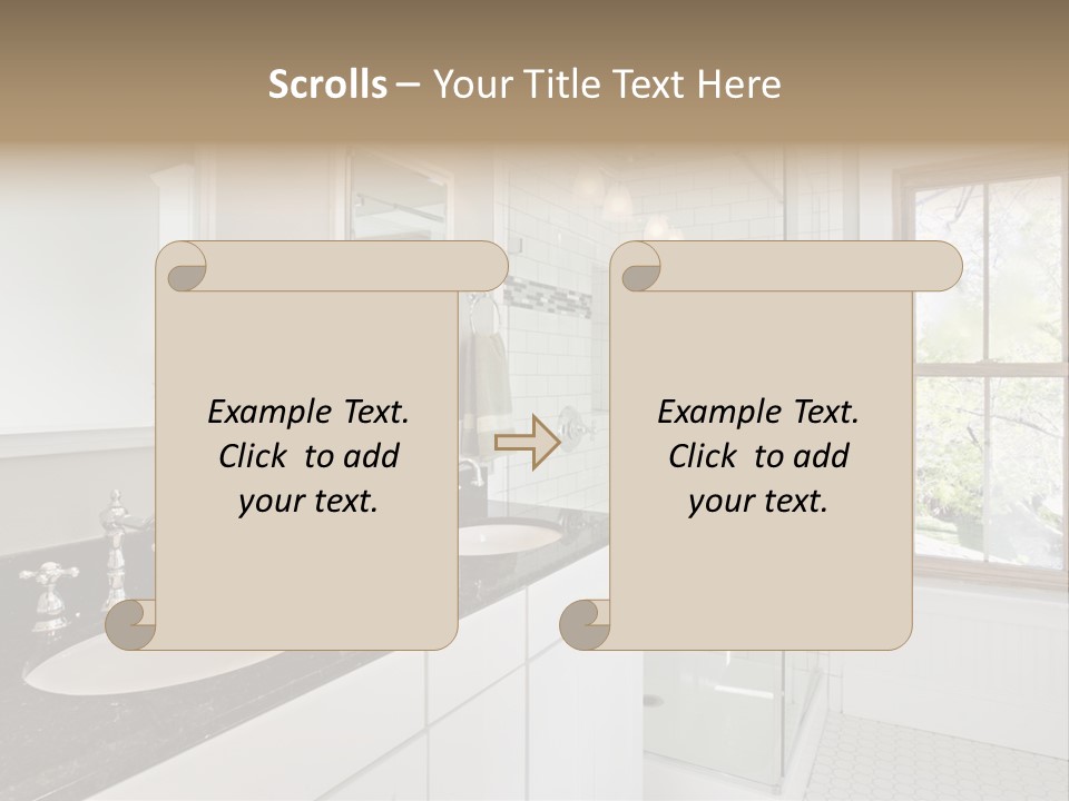 Bathroom Sink Horizontal PowerPoint Template