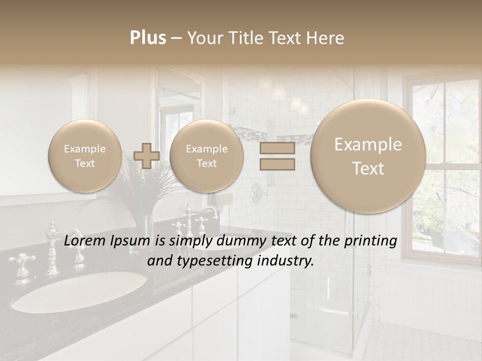 Bathroom Sink Horizontal PowerPoint Template