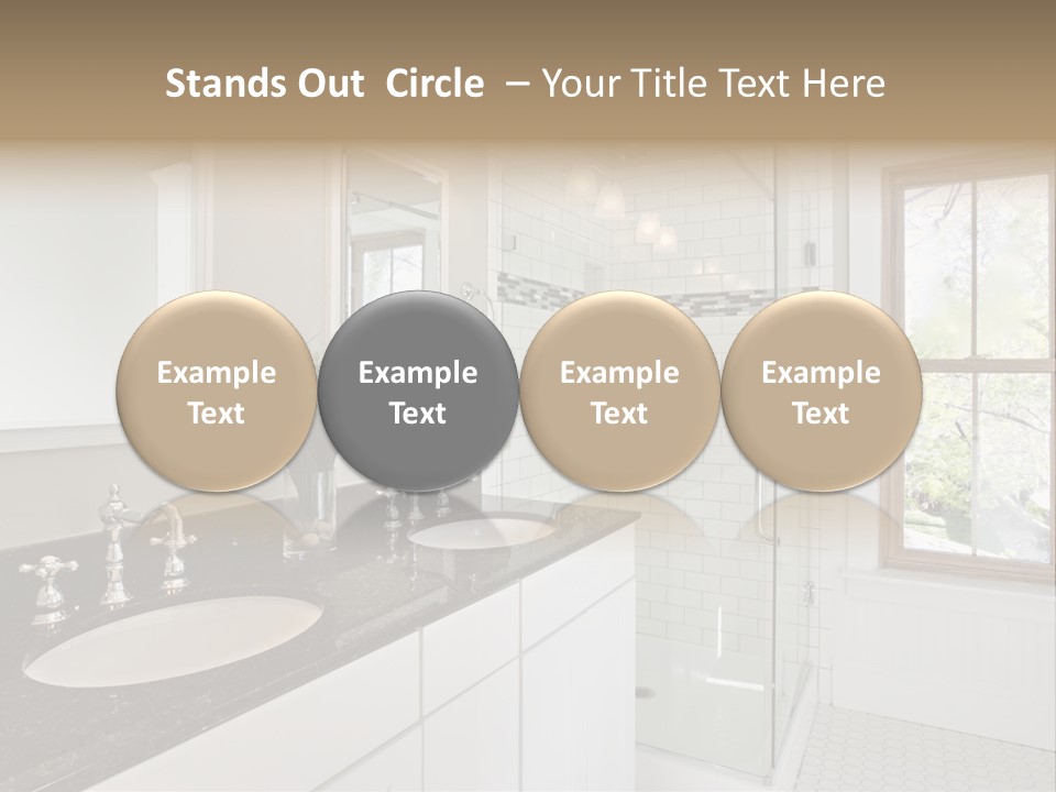 Bathroom Sink Horizontal PowerPoint Template