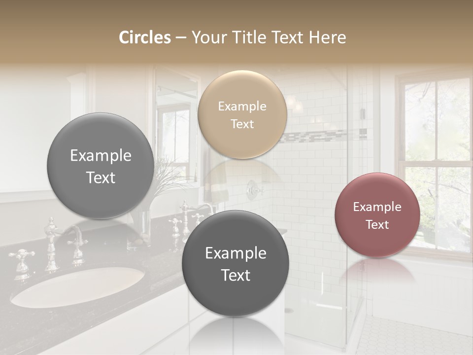 Bathroom Sink Horizontal PowerPoint Template