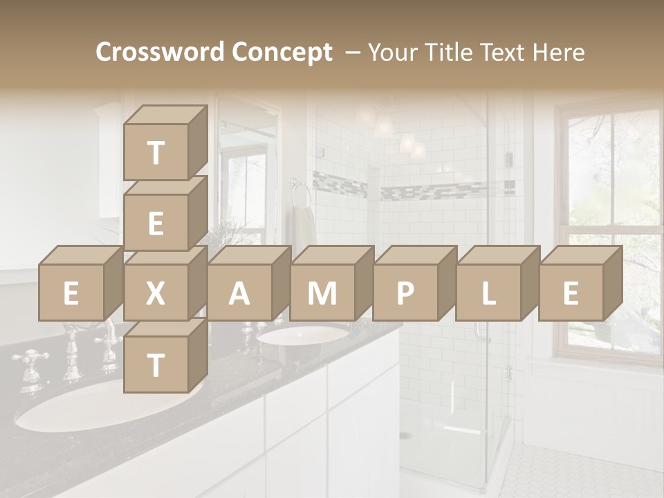 Bathroom Sink Horizontal PowerPoint Template