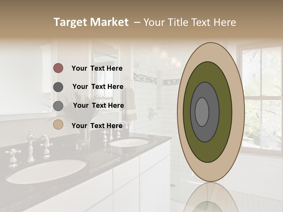 Bathroom Sink Horizontal PowerPoint Template