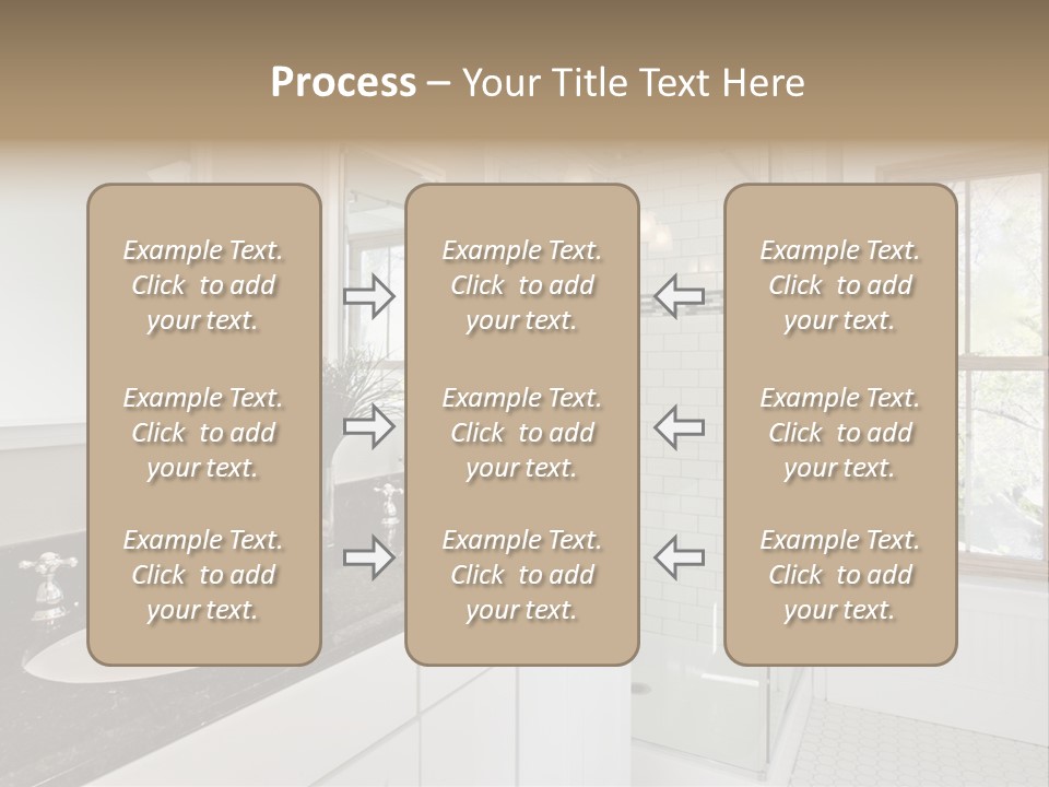 Bathroom Sink Horizontal PowerPoint Template