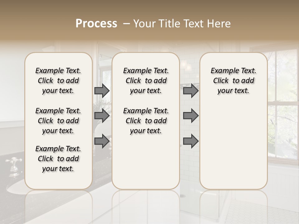 Bathroom Sink Horizontal PowerPoint Template