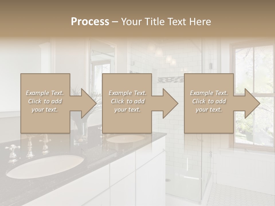 Bathroom Sink Horizontal PowerPoint Template
