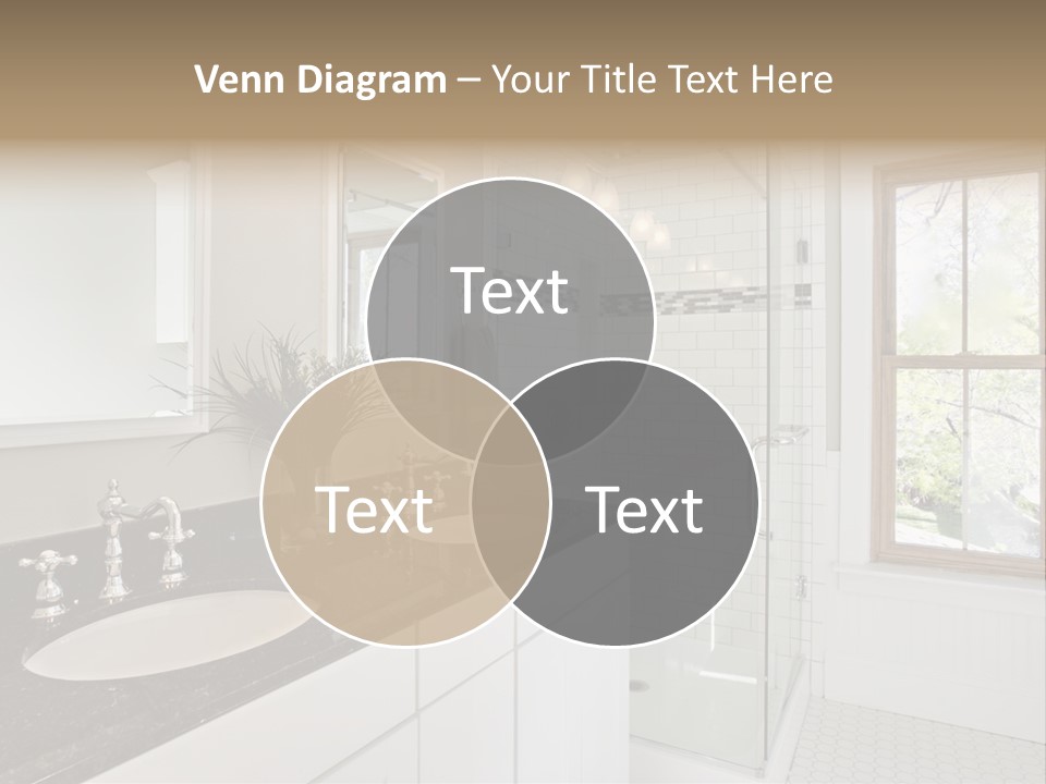 Bathroom Sink Horizontal PowerPoint Template
