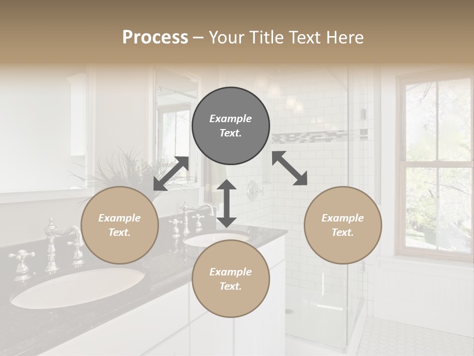 Bathroom Sink Horizontal PowerPoint Template