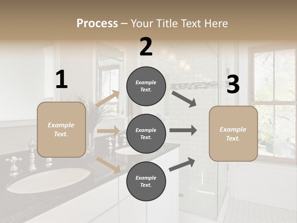 Bathroom Sink Horizontal PowerPoint Template