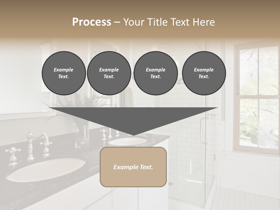 Bathroom Sink Horizontal PowerPoint Template
