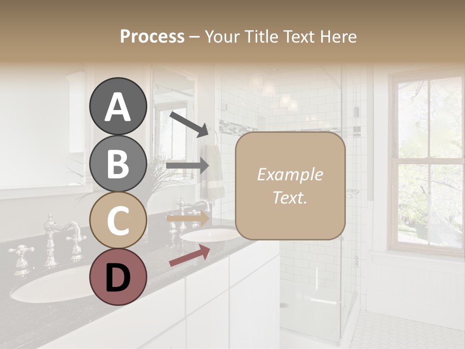 Bathroom Sink Horizontal PowerPoint Template