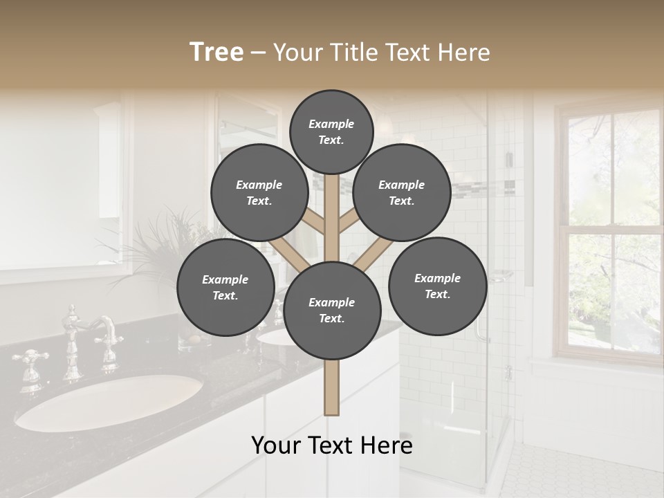 Bathroom Sink Horizontal PowerPoint Template