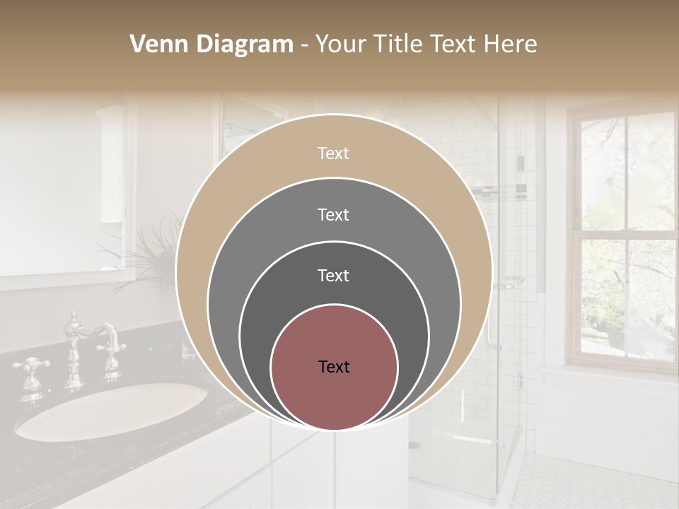 Bathroom Sink Horizontal PowerPoint Template