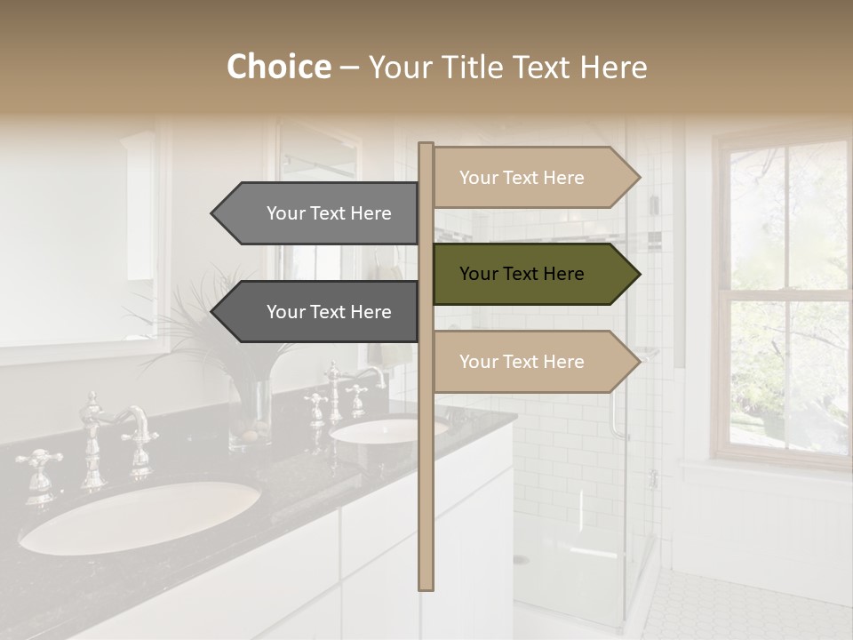 Bathroom Sink Horizontal PowerPoint Template