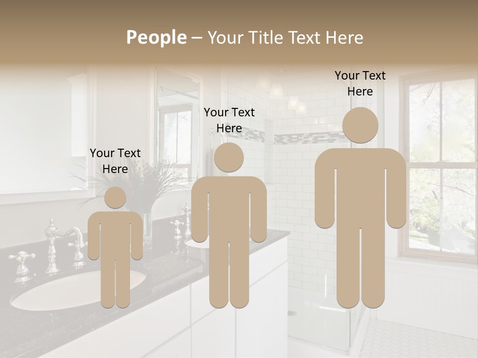 Bathroom Sink Horizontal PowerPoint Template