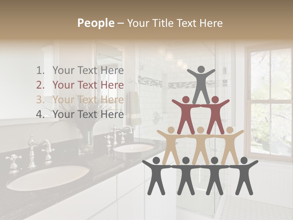 Bathroom Sink Horizontal PowerPoint Template