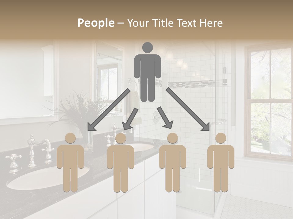 Bathroom Sink Horizontal PowerPoint Template