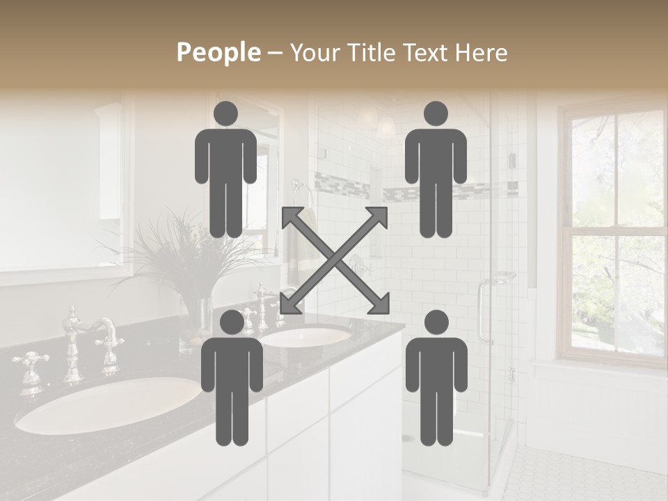 Bathroom Sink Horizontal PowerPoint Template