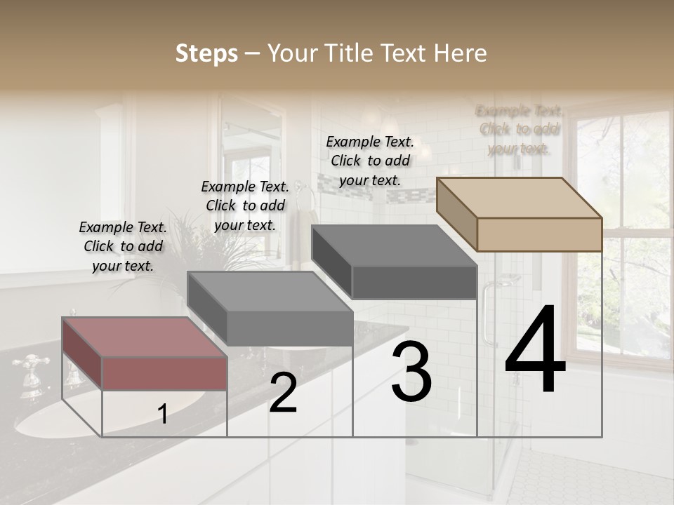 Bathroom Sink Horizontal PowerPoint Template