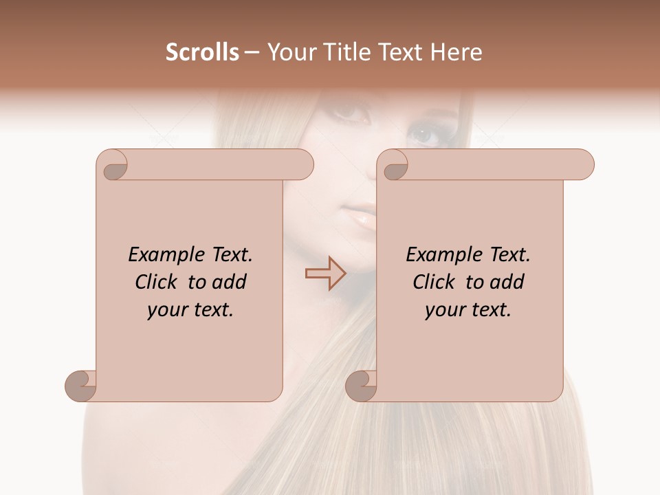 Beautiful Blond Studio PowerPoint Template