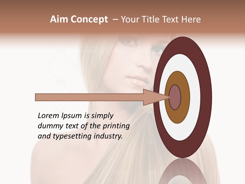 Beautiful Blond Studio PowerPoint Template