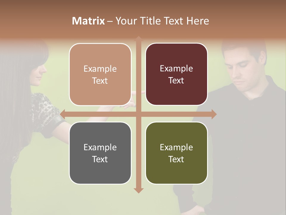 Girl Argument Fight PowerPoint Template