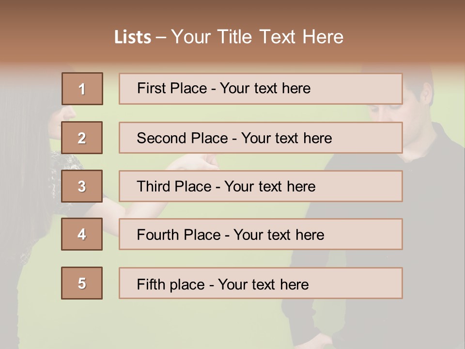 Girl Argument Fight PowerPoint Template