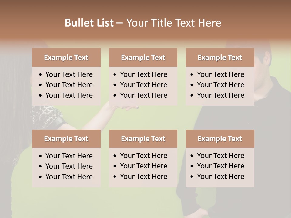 Girl Argument Fight PowerPoint Template