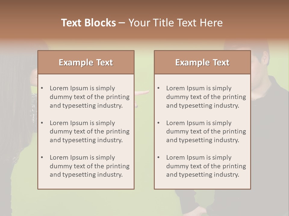 Girl Argument Fight PowerPoint Template