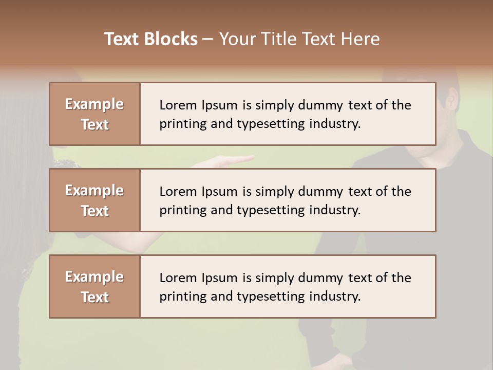 Girl Argument Fight PowerPoint Template
