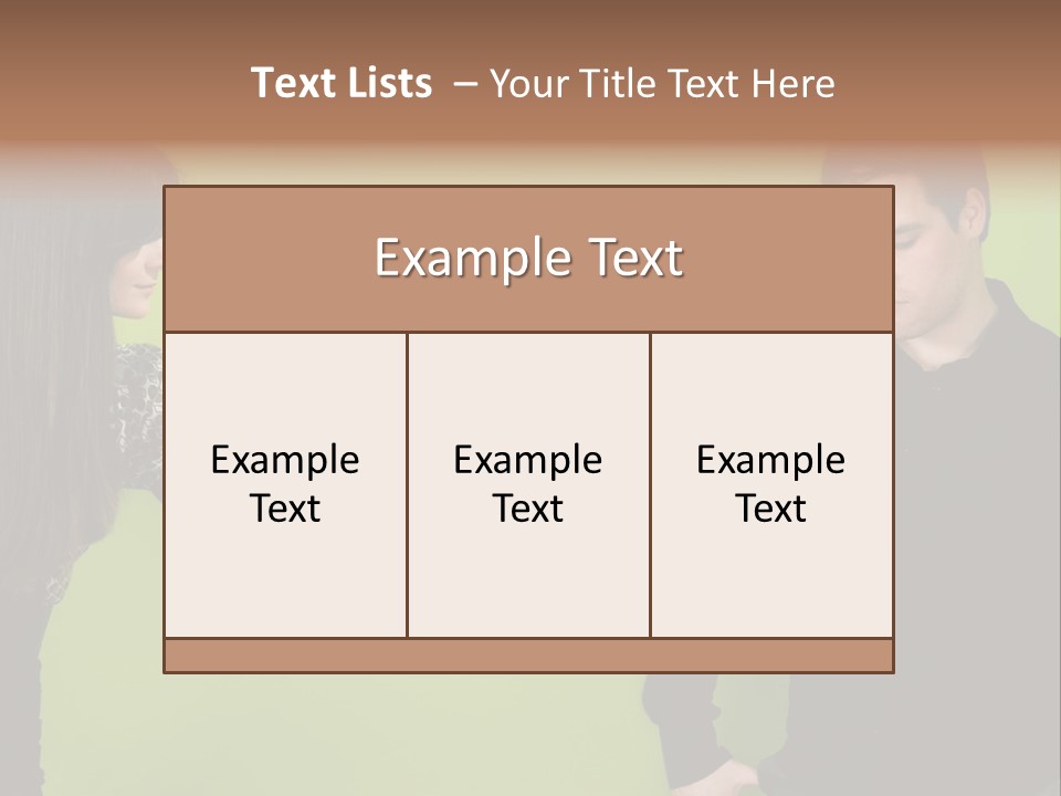 Girl Argument Fight PowerPoint Template