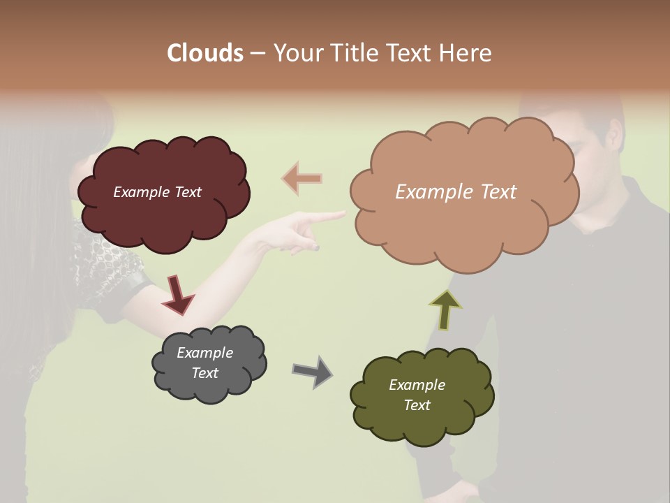 Girl Argument Fight PowerPoint Template